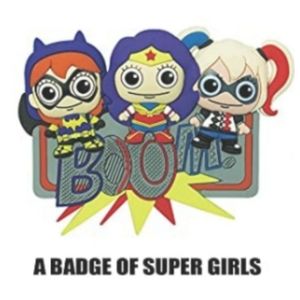 🔑 NWT DC Super Hero Girls Badge Figural Keyring